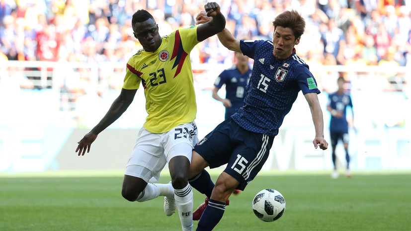 Видеообзор матча ЧМ-2018 по футболу Колумбия — Япония