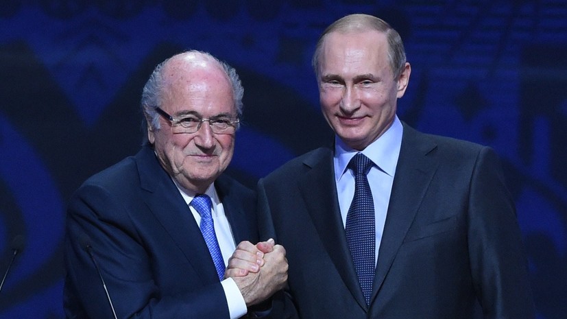 Песков рассказал о встрече Путина с экс-президентом ФИФА Блаттером