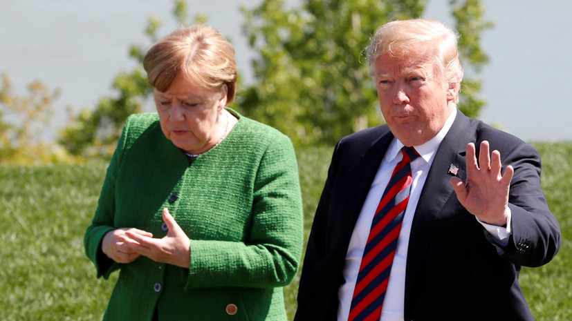 Политолог заявил, что Трамп бросил в сторону Меркель конфеты на G7