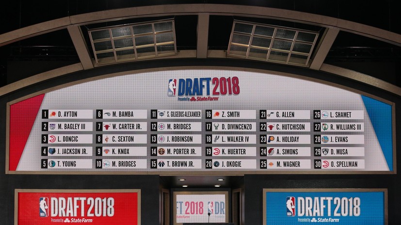 В НБА прошёл первый раунд драфта игроков 2018 года