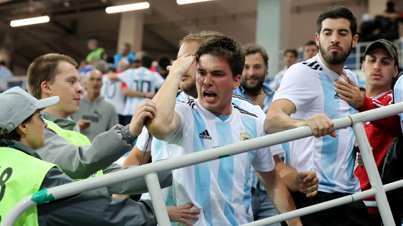 Аргентина оштрафована за драку болельщиков на матче ЧМ по футболу с Хорватией