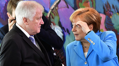 Ангела Меркель и Хорст Зеехофер