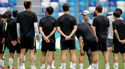 Футболисты сборной Южной Кореи