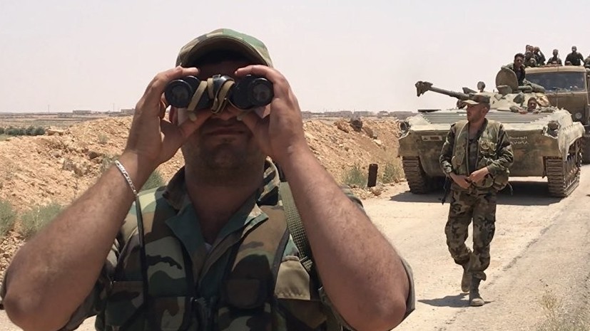 Сирийские войска вышли к границе с Иорданией в провинции Дараа
