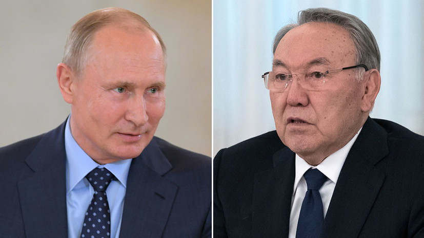 Путин и Назарбаев провели телефонный разговор