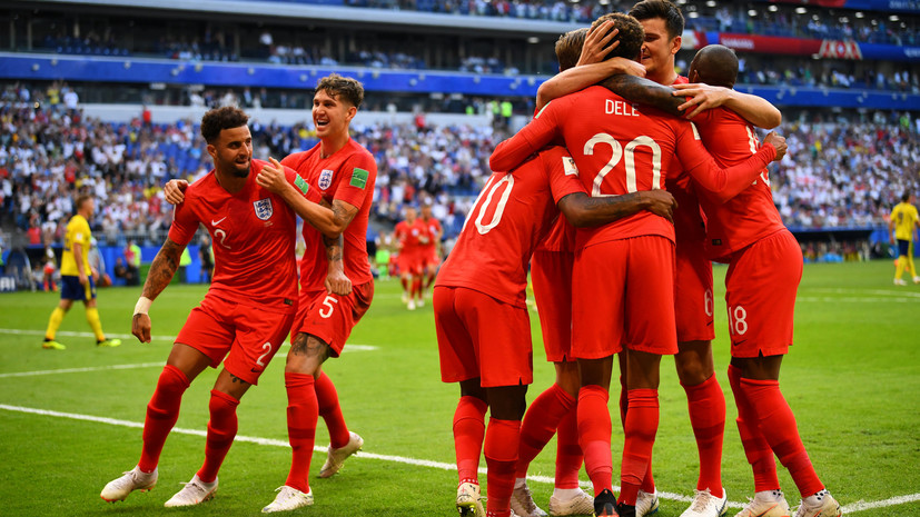 Сборная Англии впервые с 1990 года вышла в полуфинал ЧМ по футболу