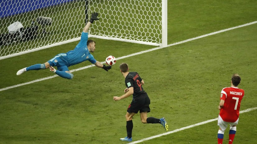 Сборная Хорватии сравняла счёт в матче четвертьфинала ЧМ-2018 с Россией