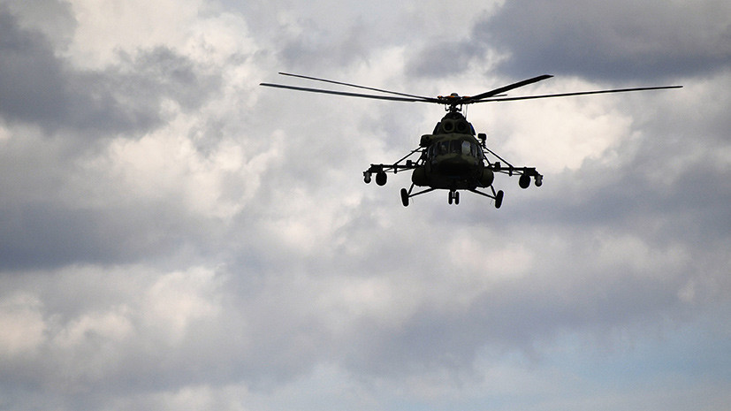 Четыре человека пострадали в результате крушения вертолёта в Киргизии