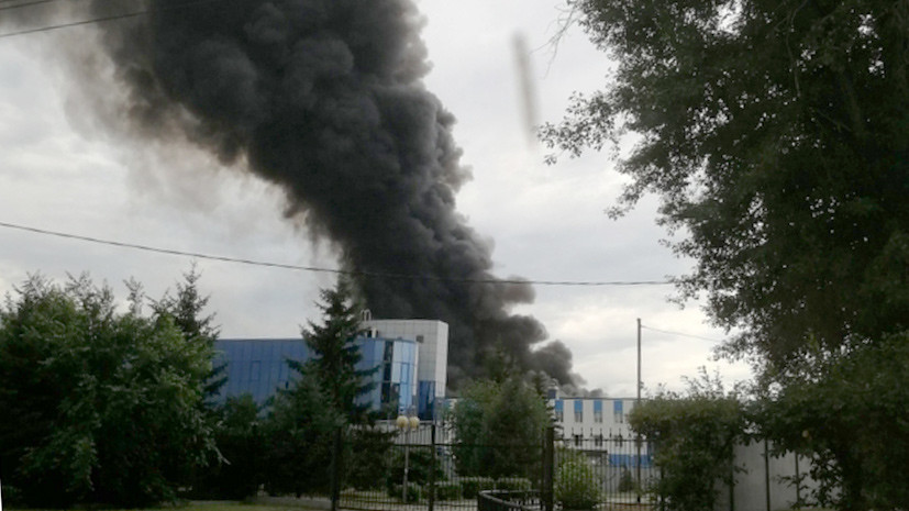 В Иркутске в одном из цехов авиационного завода произошёл пожар