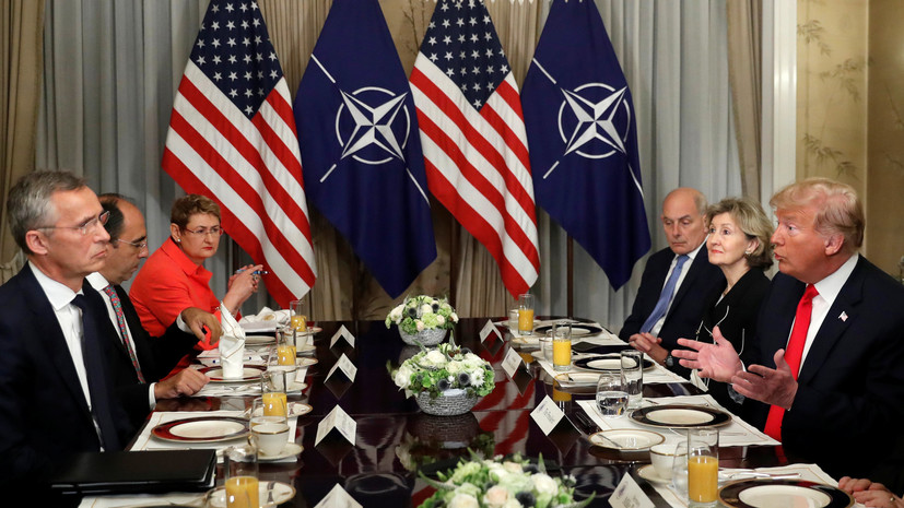 «Под вымышленным предлогом»: почему Трамп на саммите НАТО раскритиковал Германию из-за «Северного потока — 2»
