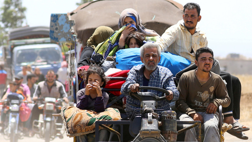 Более 300 человек за сутки покинули юго-западную зону деэскалации в Сирии