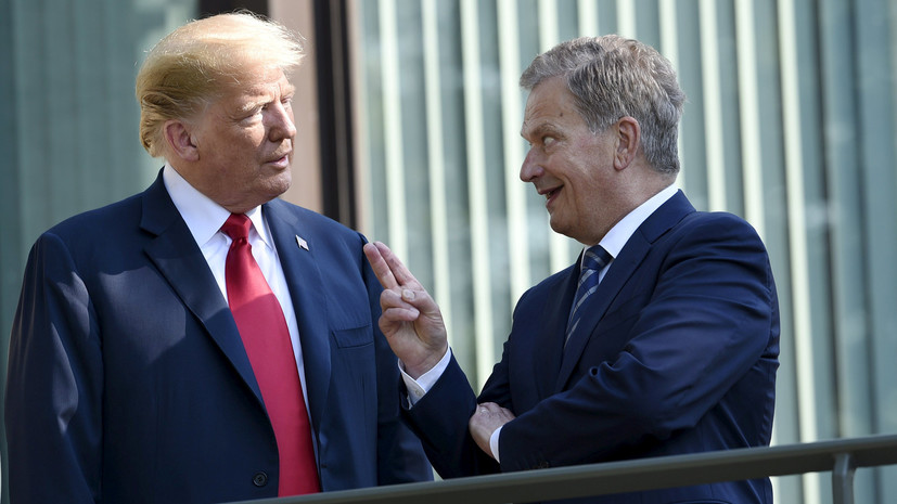 Трамп встретился с президентом Финляндии