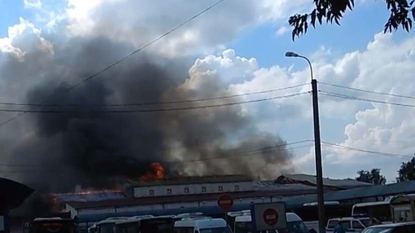 В Солнечногорске локализован пожар в закрытом ТЦ