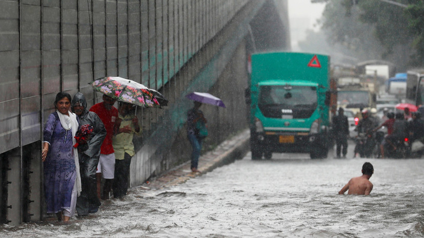 Более 500 человек погибли в Индии из-за последствий муссонных дождей