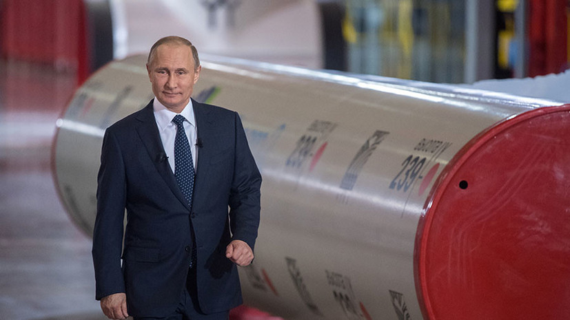 Путин заявил об отсутствии политической подоплёки строительства «Северного потока — 2»