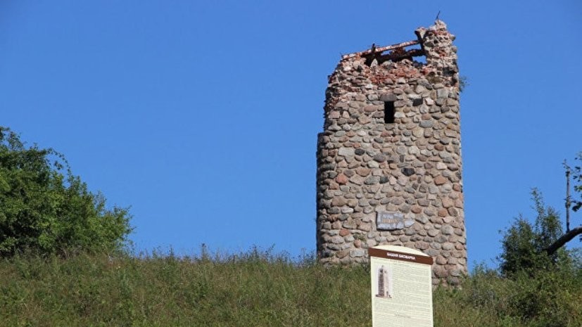 В Калининградской области произошло частичное обрушение башни Бисмарка
