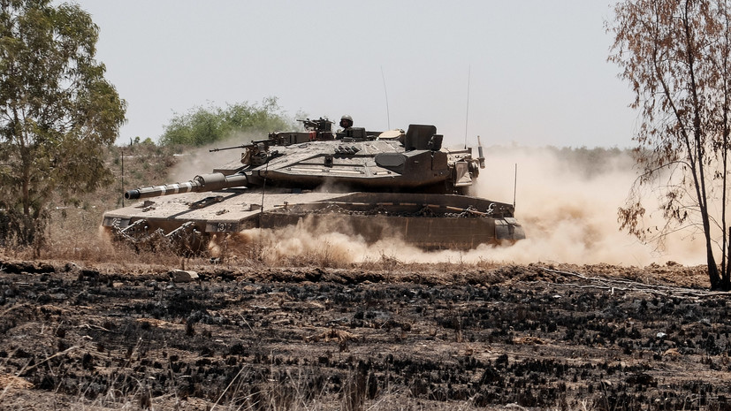 Танк армии Израиля атаковал объект ХАМАС в секторе Газа