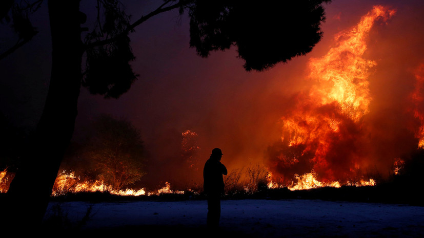 Число погибших при пожарах в Греции увеличилось до 50