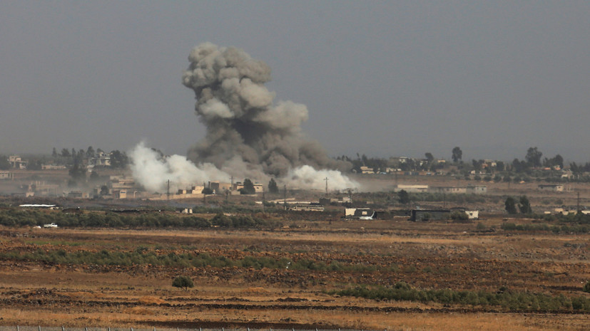 Израильская авиация поразила установку, выпустившую две ракеты с территории Сирии