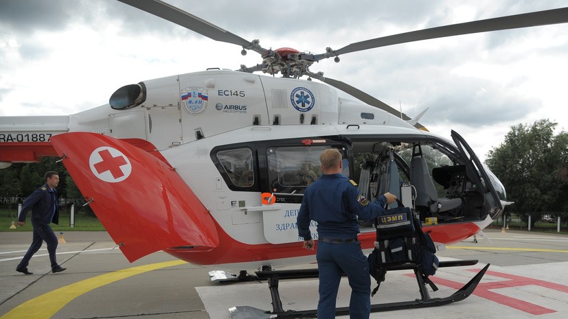 Медицинские вертолёты в Москве начали работать круглосуточно