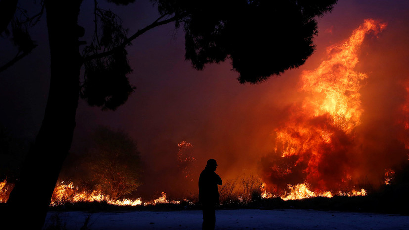 В Греции заявили, что причиной пожаров в стране могли быть поджоги
