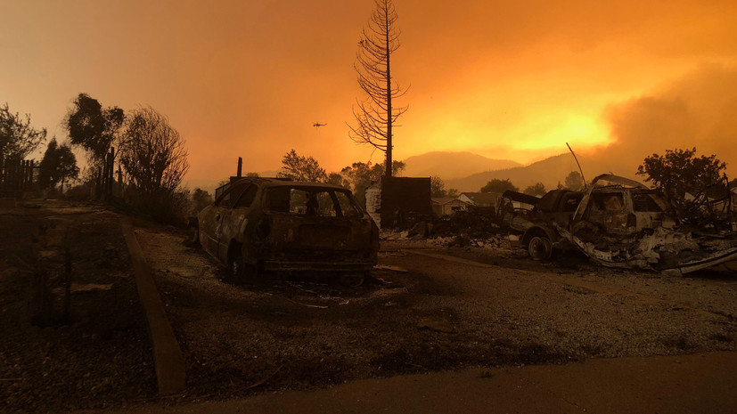 Около 37 тысяч жителей Калифорнии эвакуированы из-за природных пожаров