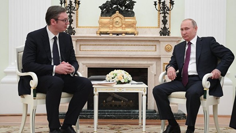 Вучич ожидает визита Путина в Сербию в ноябре
