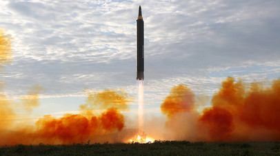 Пуск северокорейской баллистической ракеты «Хвансон-12», 12 сентября 2017 года