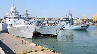 Прибывшие в Одессу корабли НАТО 