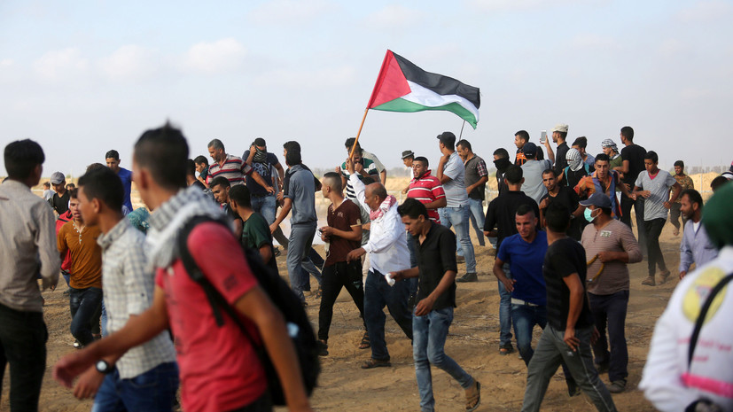 Более 200 палестинцев получили ранения в ходе беспорядков на границе сектора Газа
