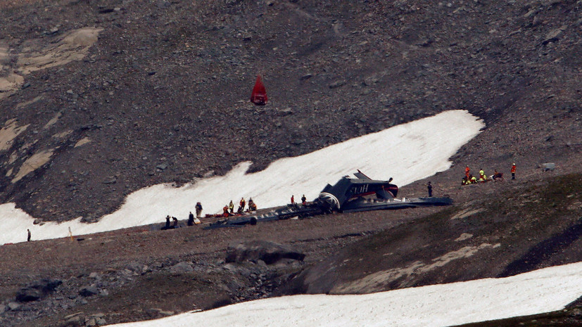 При крушении JU 52 в Швейцарских Альпах погибли 20 человек