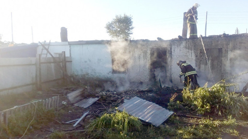 При пожаре в Новосибирской области погибла мать с тремя детьми