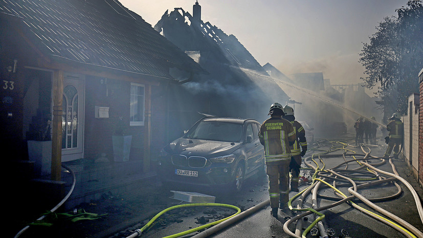 В Германии в результате пожара пострадали 40 человек