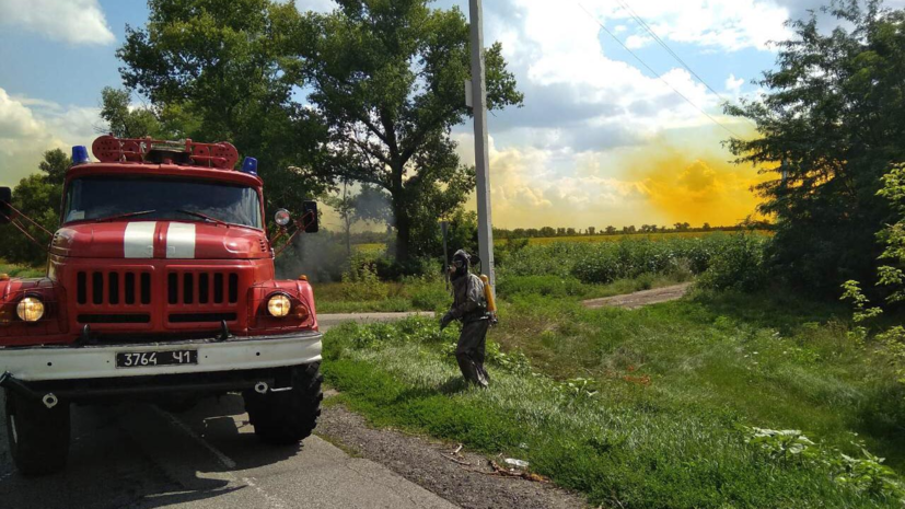 Разлившуюся на трассе в Днепропетровской области азотную кислоту перевозили нелегально