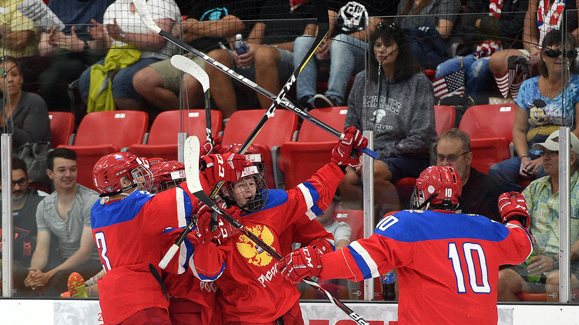 Юниорская сборная России по хоккею разгромила США на Кубке Глинки