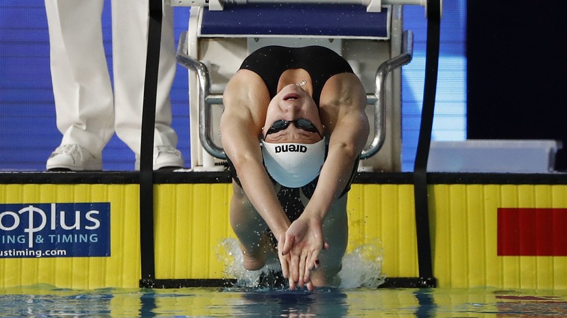 Пловчиха Устинова завоевала серебро чемпионата Европы на дистанции 200 м на спине
