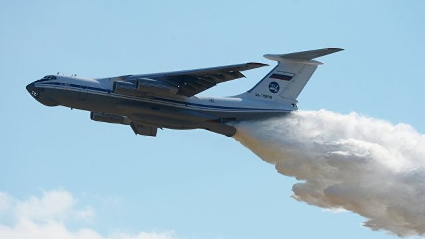 Ил-76 МЧС России вылетел из Москвы в Крым для тушения природного пожара