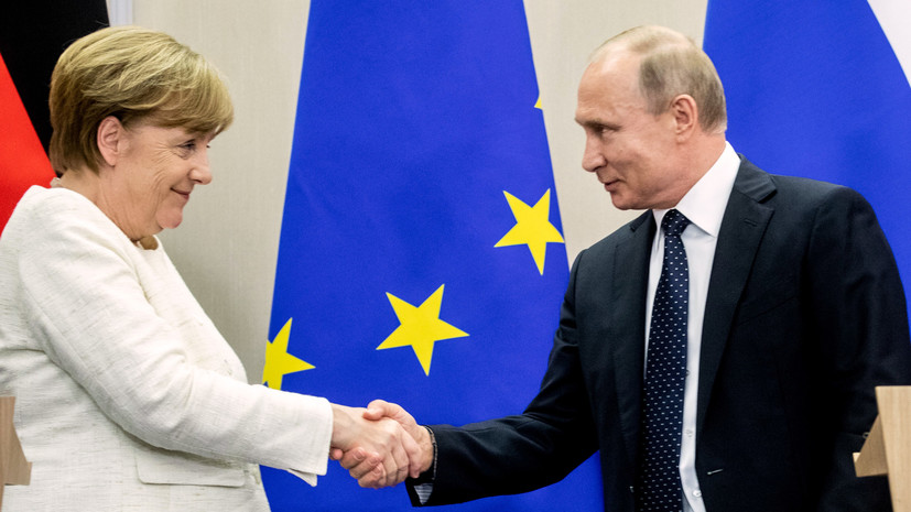 Путин и Меркель обсудят в Берлине реализацию «Северного потока — 2»
