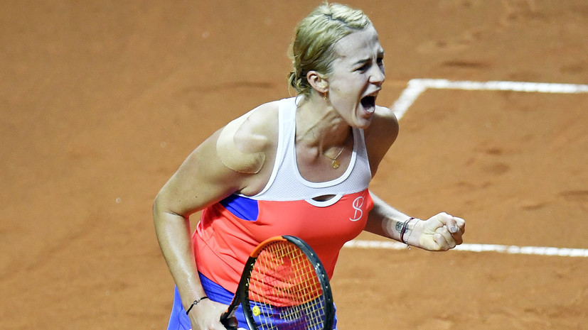 Россиянка Павлюченкова потерпела поражение в матче второго круга турнира WTA в Цинциннати