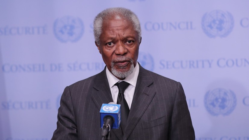 В Гане на неделю приспустят флаги в связи со смертью Кофи Аннана