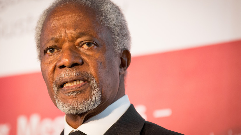 Столтенберг прокомментировал смерть Кофи Аннана