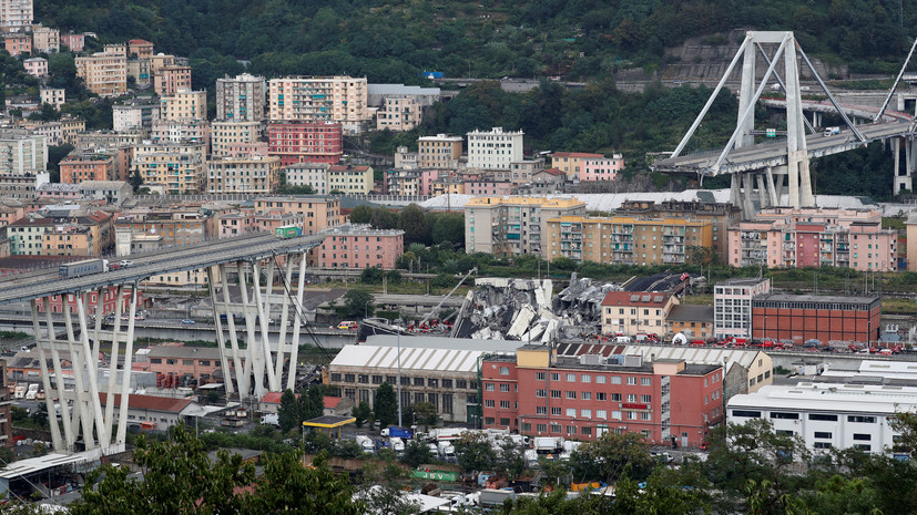 Итальянская компания намерена восстановить разрушенный в Генуе мост