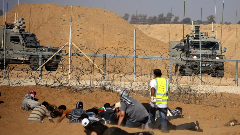 Израиль закрыл КПП на границе с сектором Газа из-за протестов палестинцев 
