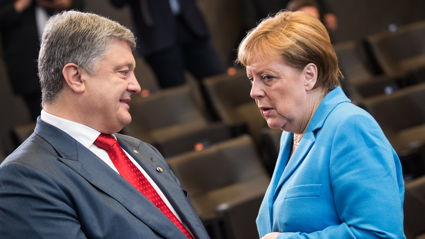 Порошенко и Меркель договорились о продолжении консультаций по миссии ООН в Донбассе