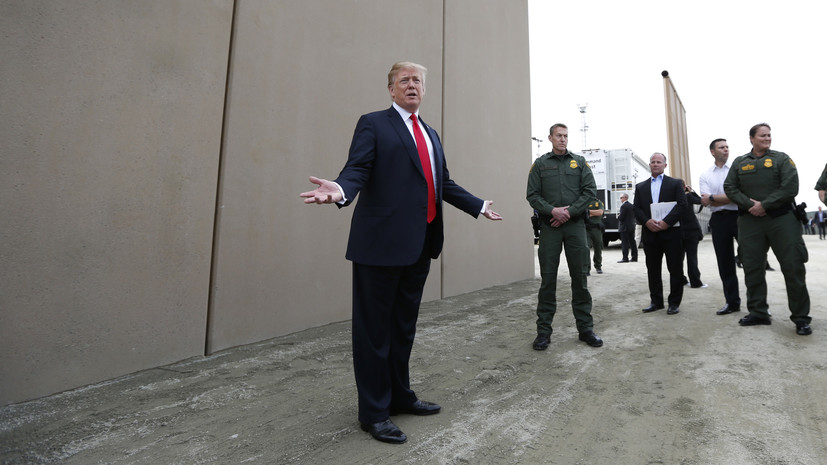 Трамп: на возведение стены с Мексикой уже потрачено $3,5 млрд