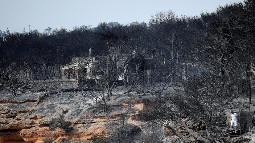 Число жертв пожаров в Греции возросло до 97