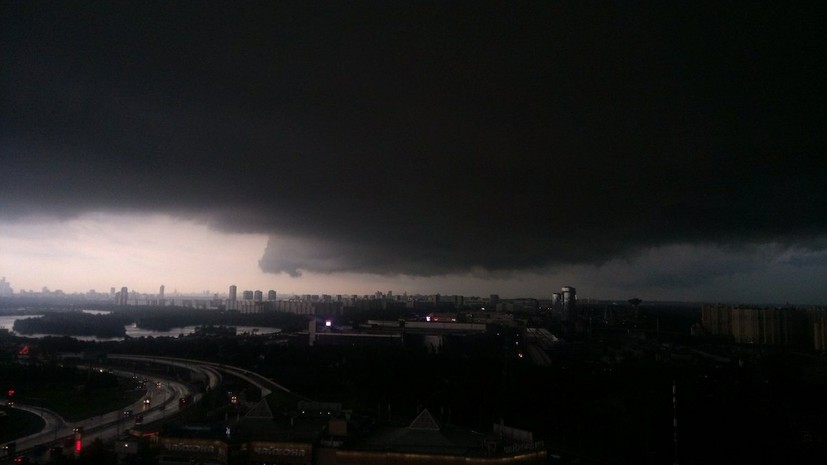 МЧС предупредило о грозе и сильном ветре в Подмосковье 