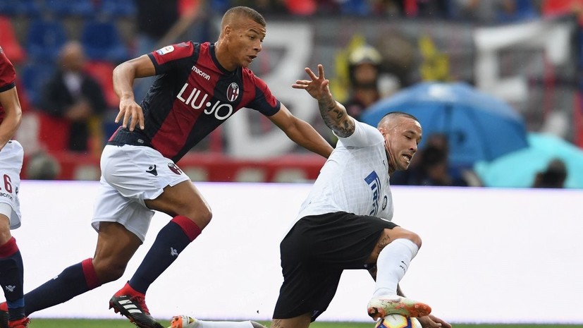 «Интер» разгромил «Болонью» в матче чемпионата Италии по футболу