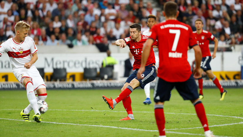 «Бавария» одержала крупную победу над «Штутгартом» в матче чемпионата Германии по футболу