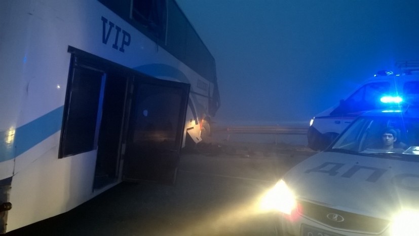 Источник: десять человек госпитализированы после ДТП с участием автобуса в Подмосковье